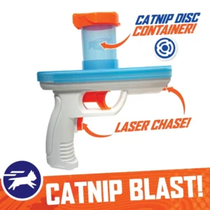 Catnip Disc Blaster Toy